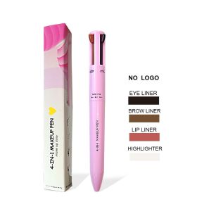 Four-in-one Cosmetic Brush Four-color Highlight Lip Liner Eyeliner Eyebrow Pencil (Option: 400 Mg-Old White Box Without Logo)