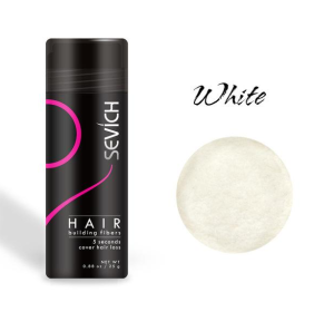 Hair Building Fibers Keratin Thicker Anti Hair Loss Products Concealer Refill Thickening Fiber Hair Powders Growth (Option: White-12G)